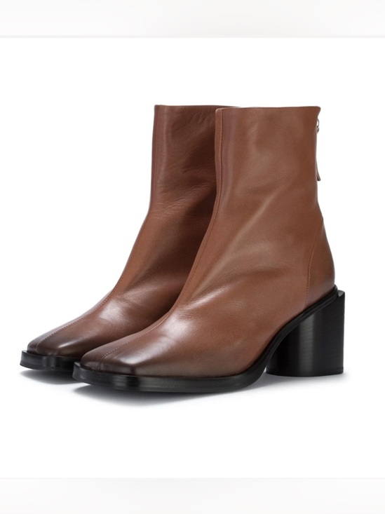 Halmanera Shoes - Halmanera Italian Leather Ankle Boots Heels Linda 13 Caramel Brown Size 40 US 10